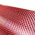 Red aramid carbon hybrid fiber fabric